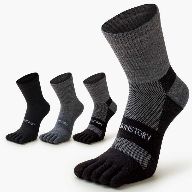 Toe Sock Split - 5 пар утолщенных теплых мужских носков