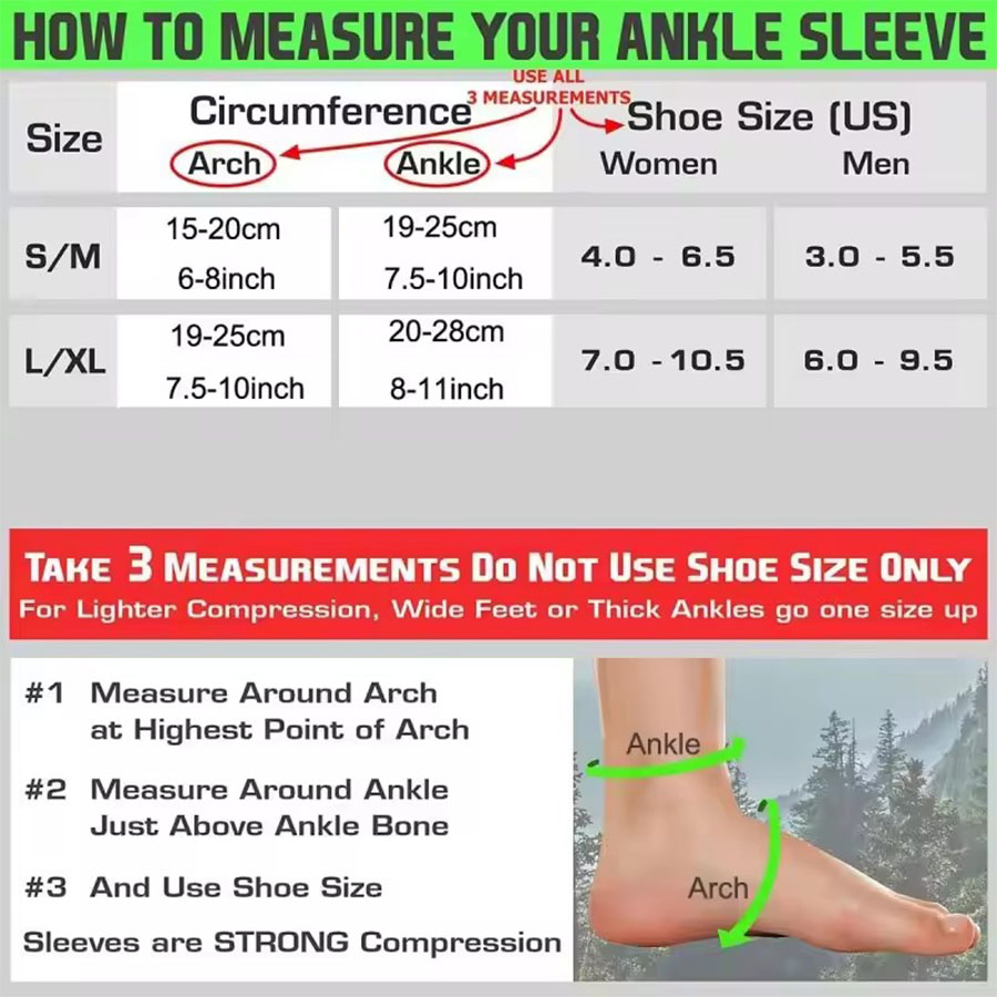 1 пара спортивных компрессионн – обзор и цена Ankle Brace Sock