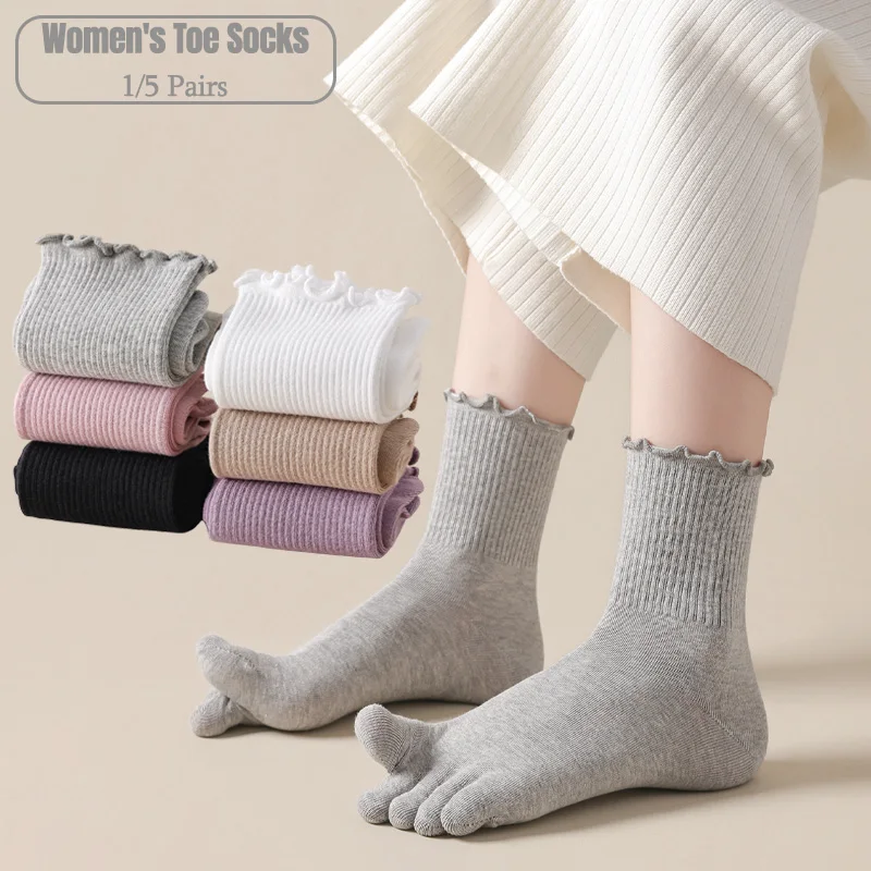 1/5 пар женских носков с пятью – обзор и цена Toe Sock Split
