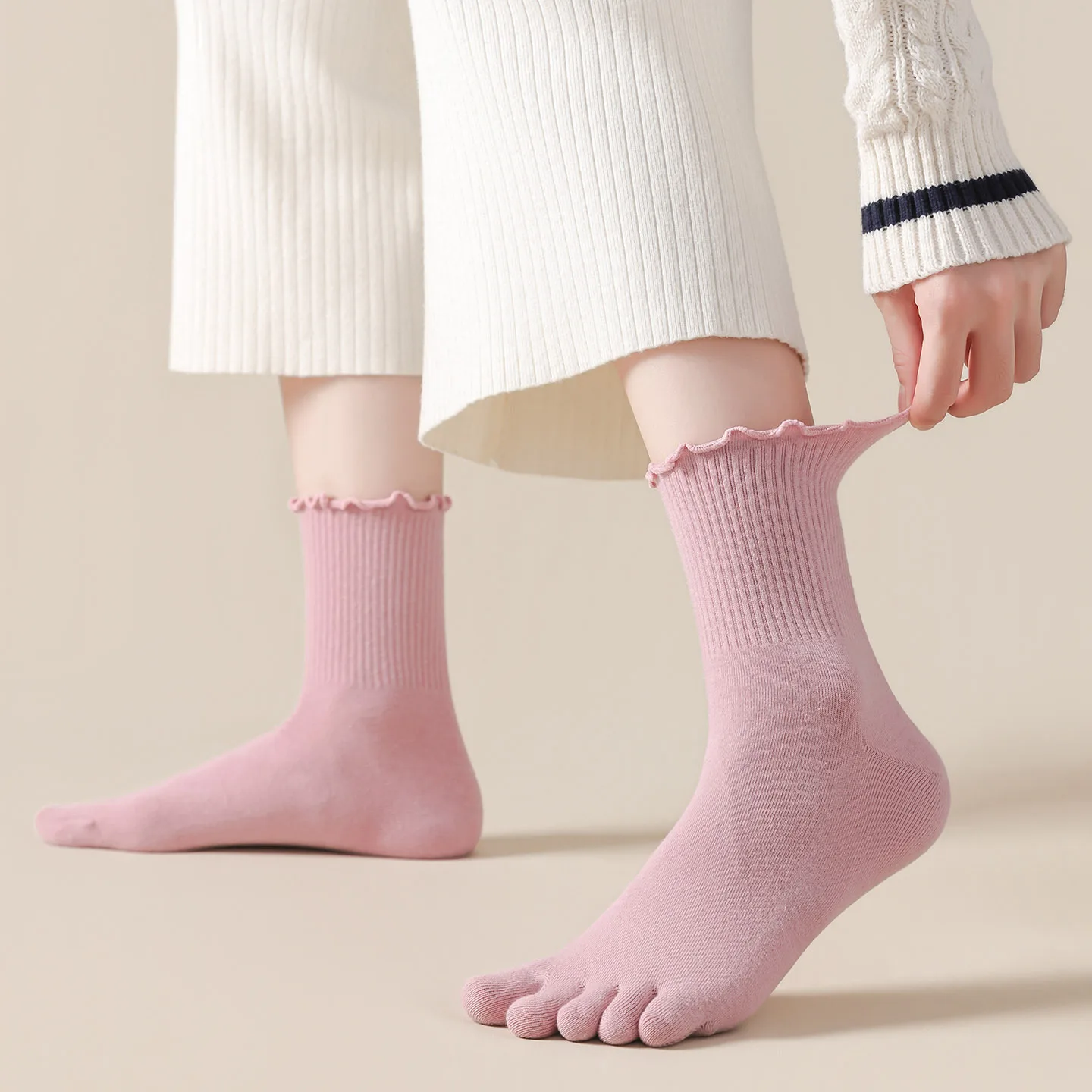1/5 пар женских носков с пятью – обзор и цена Toe Sock Split