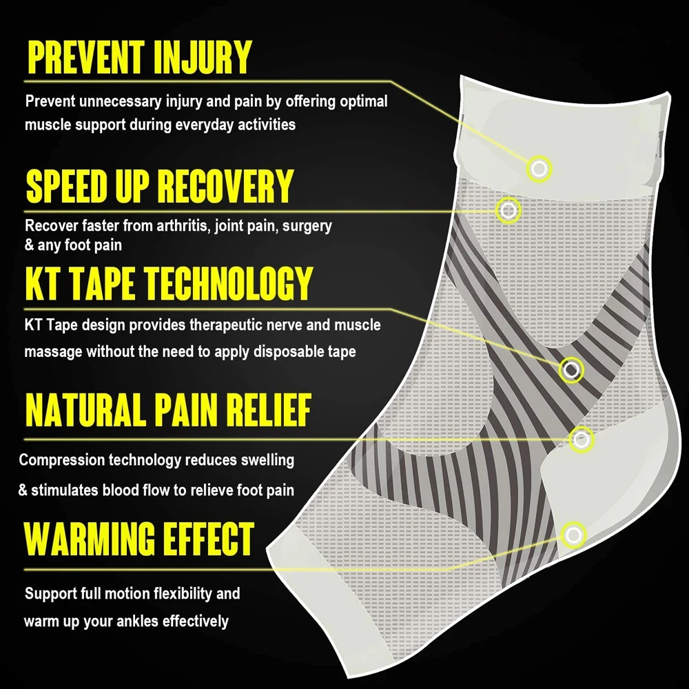 1 пара компрессионных носков-ф – обзор и цена Ankle Brace Sock